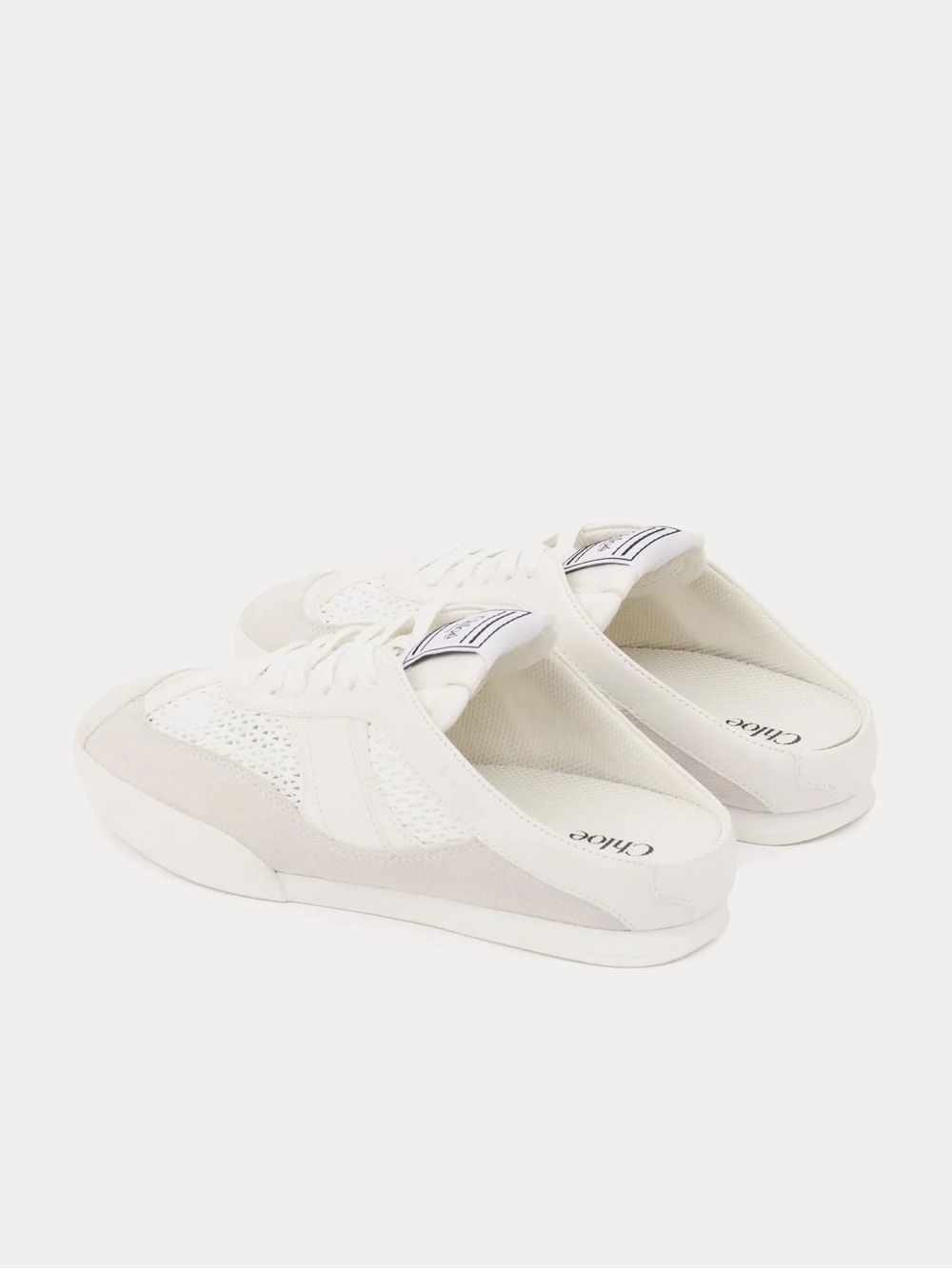 Chloé Kick Cloudy Cream Sneaker Mules - Picture 3 of 8